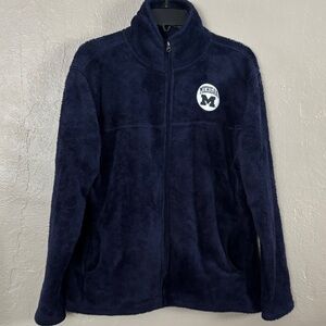 ProEdge Women’s Cozy Full Zip Jacket University of Michigan XL Blue